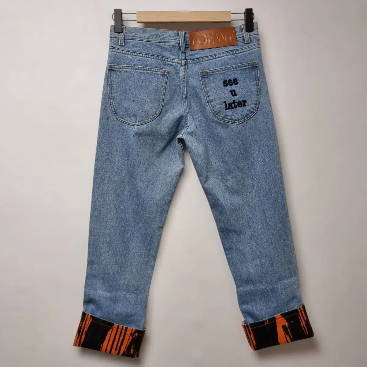 LOEWE ロエベ 9分丈 ロールアップ デニム ズボン 38