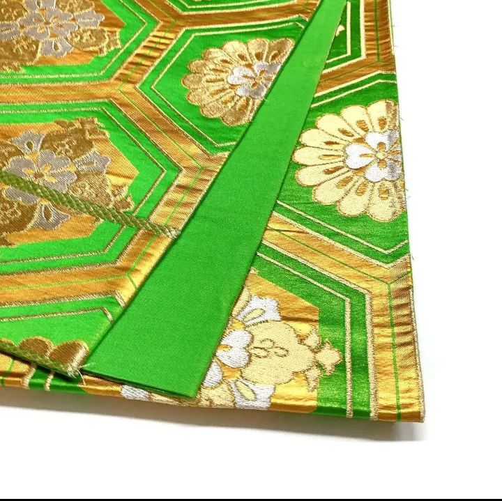 5301］袋帯 華紋亀甲文様 金銀糸 六通 正絹 着物 フォーマル - メルカリ