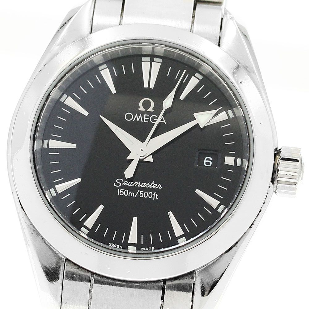 オメガ OMEGA 2577 50 シーマスター アクアテラ デイト クォーツ レディース _899917