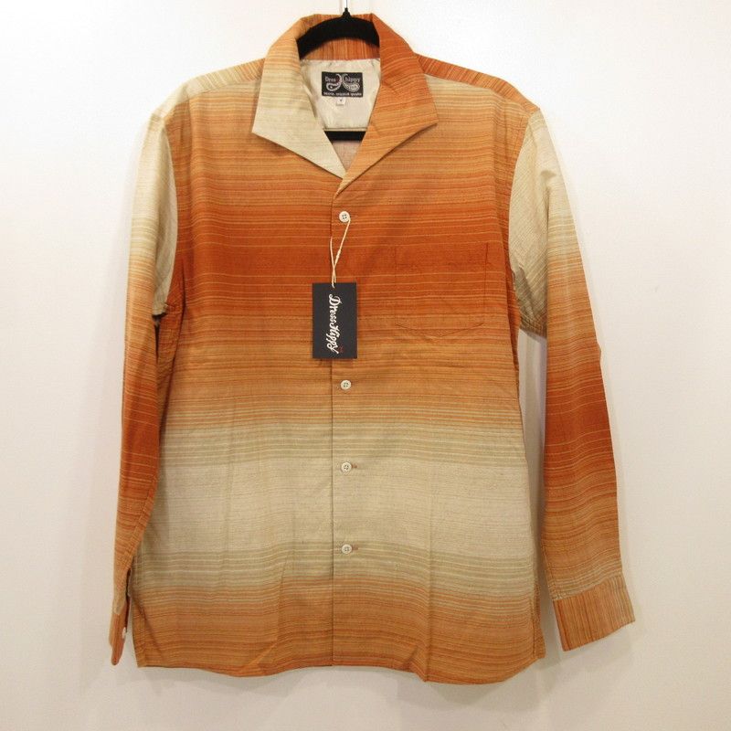 DRESS HIPPY ドレスヒッピー 長袖シャツ MEXICAN BORDER L S SHIRT オレンジ サイズ M 104