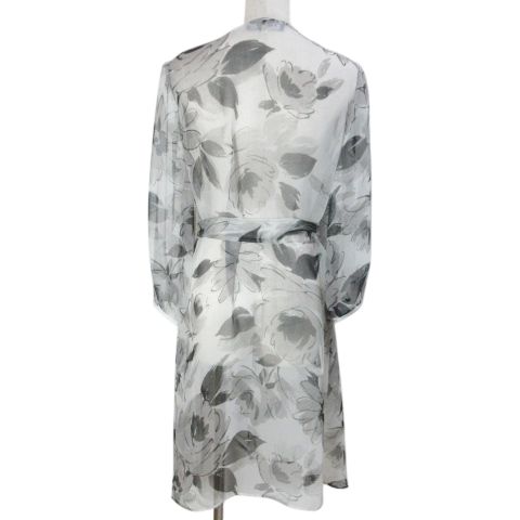 エムズグレイシー M'S GRACY シアー花柄ブラウス カーディガン ロング