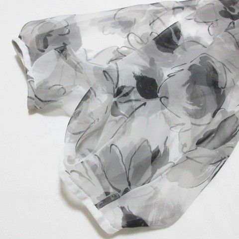 エムズグレイシー M'S GRACY シアー花柄ブラウス カーディガン ロング