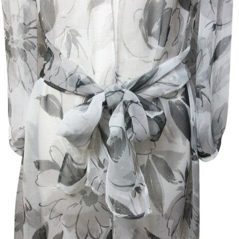 エムズグレイシー M'S GRACY シアー花柄ブラウス カーディガン ロング