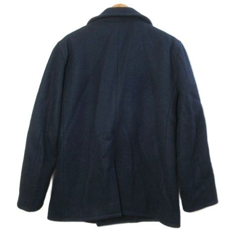 シップス SHIPS Pコート ピーコート USA製 ウール M 紺 ネイビー /X