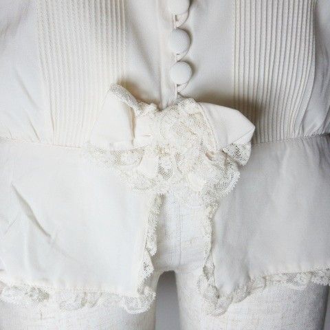 インゲボルグ INGEBORG ブラウス シャツ レース フリル ピンタック