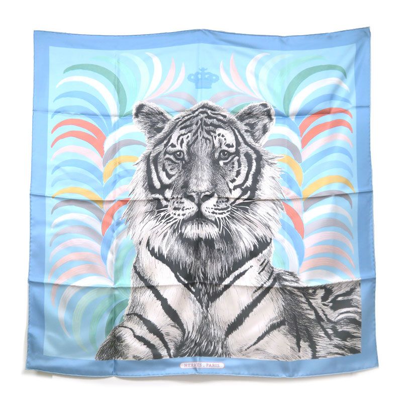 エルメス カレ90 ダブルフェイス Tigre Royal(王者の虎) スカーフ