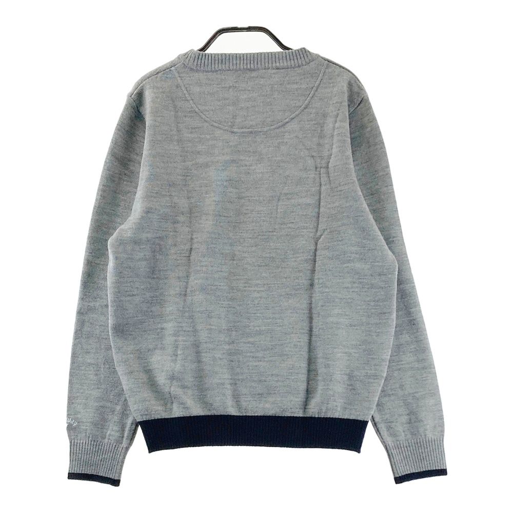 サイズ：M CALLAWAY キャロウェイ ニットセーター ウール混 グレー系