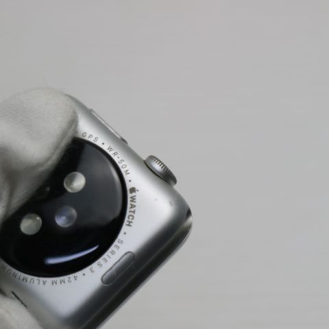  超 Apple Watch series 3 42 mm GPSモデル シルバー 05000 Apple Watch本体 スマートウォッチ ウェアラブル