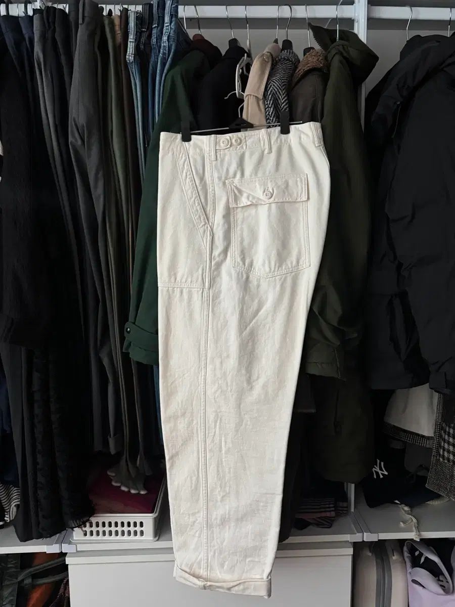 オアスロウ orSlow ファティーグ エクリュ xxl 5