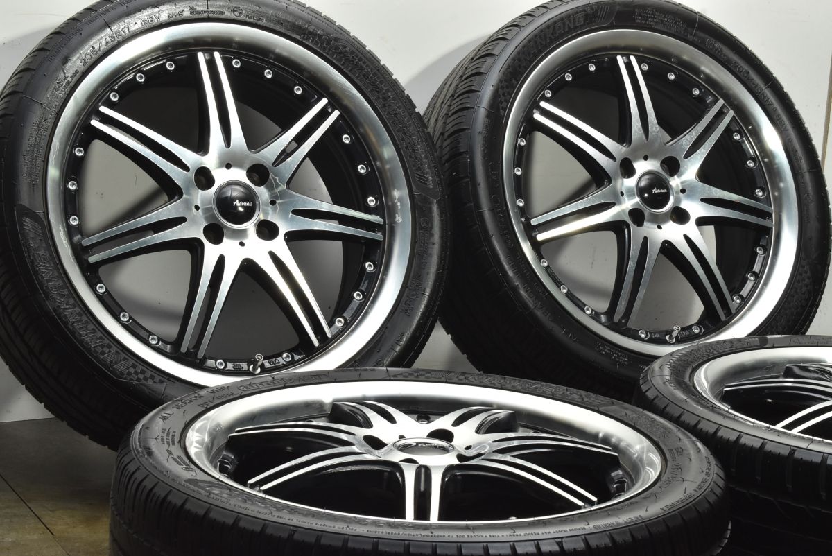 カスタム用に アドヴァンティ レーシング 17 in 6 5 J 53 PCD 100 ナンカン NS 25 205 45 R アクア ヤリス ヴィッツ フィット