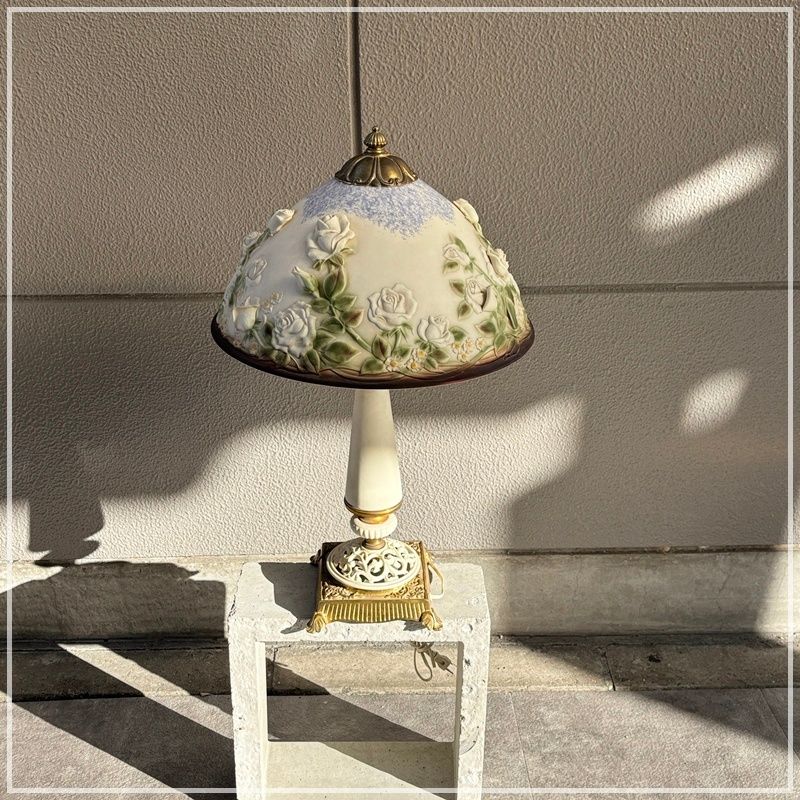 装飾 テーブルランプ ナイトスタンド 間接照明 ベッドルーム リビング ライト 2灯 ロココ調 CA 1120 3