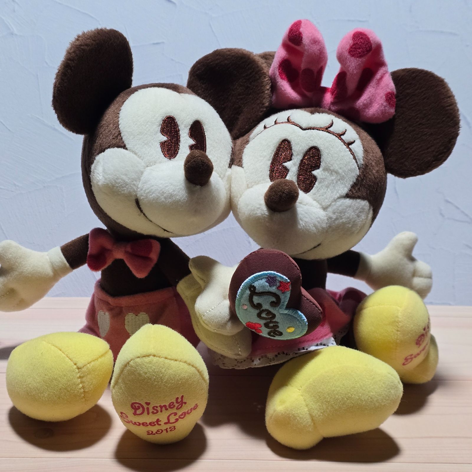 ディズニー スウィートラブ 2013 ミッキー ミニー ペア ぬいぐるみ 
