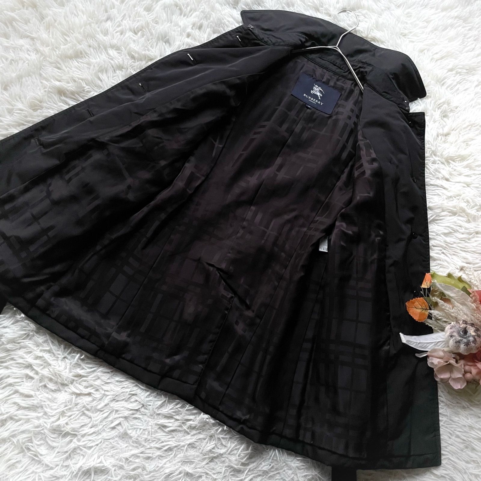 極美品 Burberry London バーバリーロンドン 中綿トレンチコート