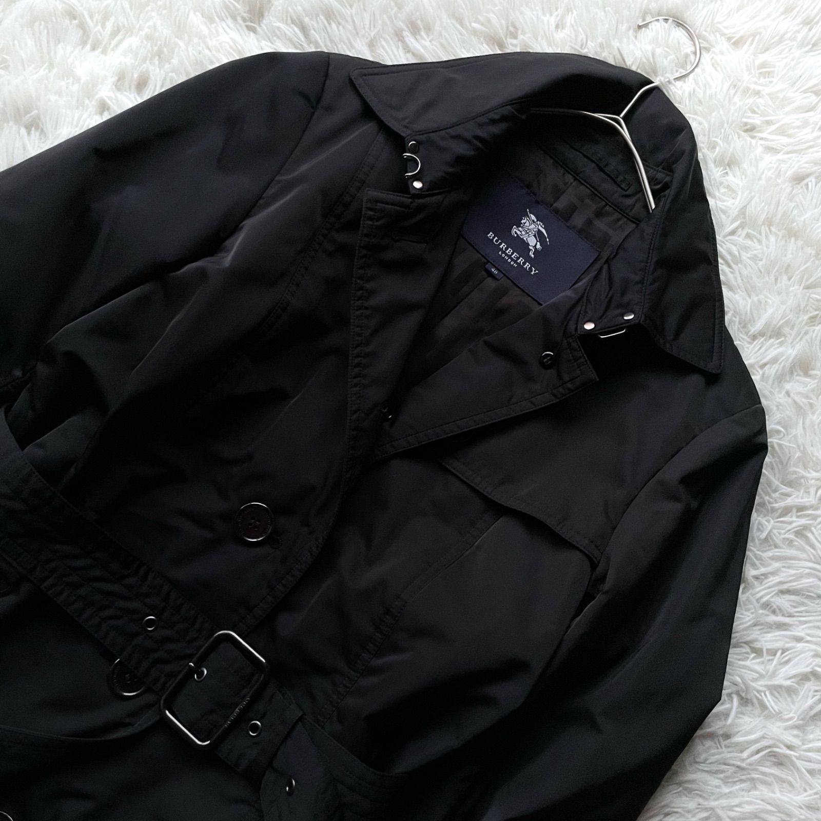 極美品 Burberry London バーバリーロンドン 中綿トレンチコート