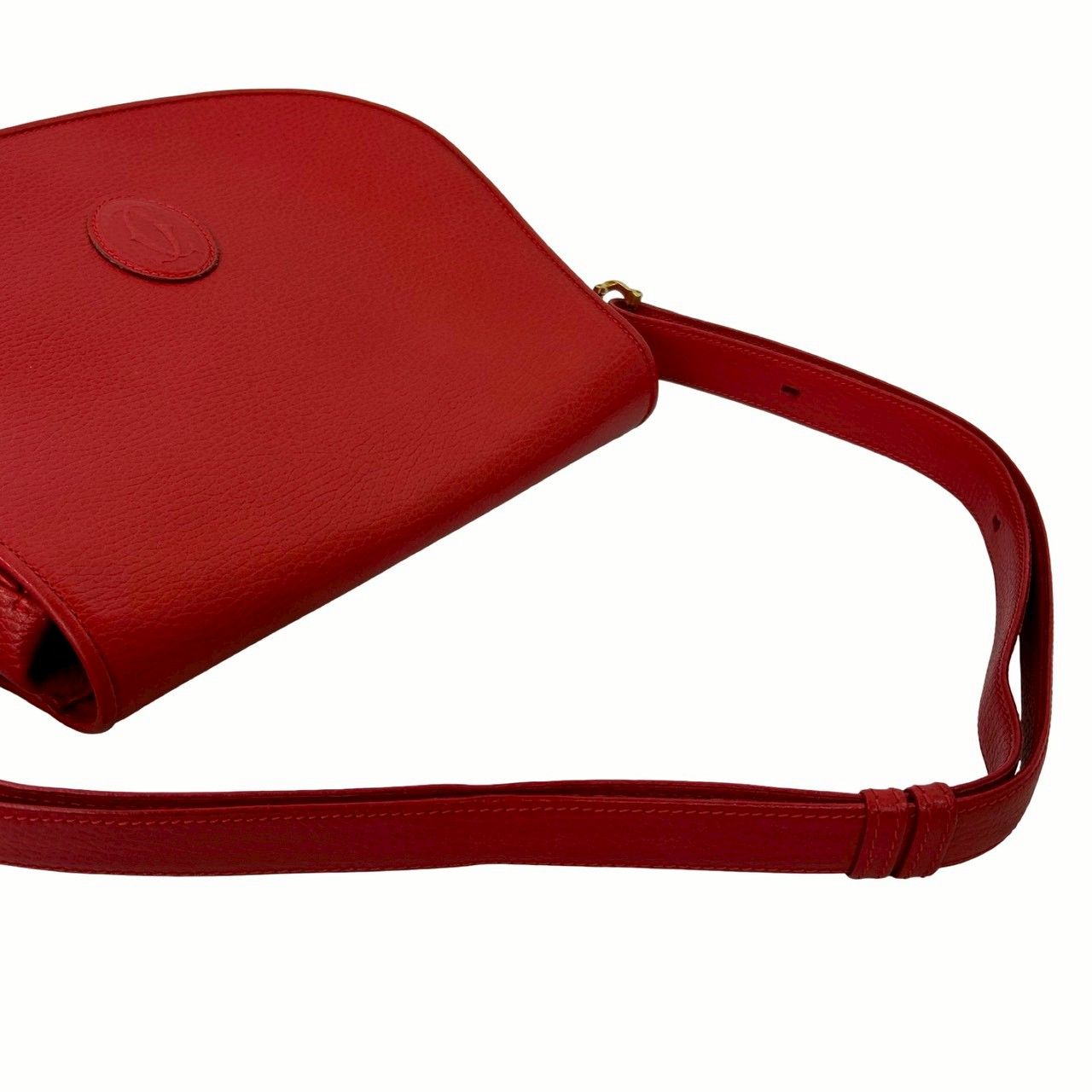 状態良　Cartier カルティエ ショルダーバッグ セミショルダー 極 美品 CARTIER カルティエ ヴィンテージ マストライン レザー 本革