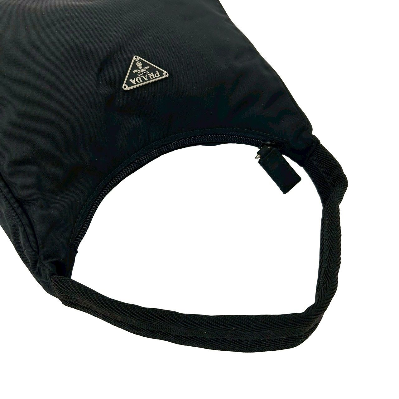 極 美品 PRADA プラダ 三角ロゴ プレート 金具 テスート ナイロン ミニ