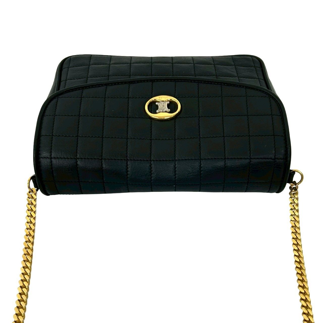 極 美品 CELINE セリーヌ ヴィンテージ トリオンフ ロゴ 金具 チェーン