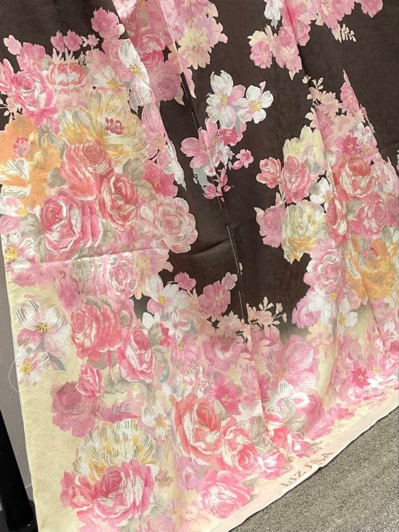  振袖 仮絵羽 LIZLISA 京友禅 刺繍 銀彩 正絹 未仕立て品 MOK 860 振袖 着物