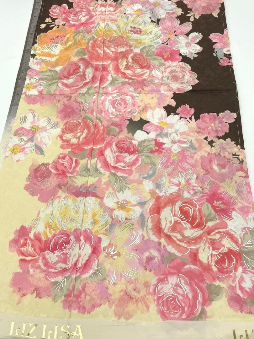 振袖 仮絵羽 LIZLISA 京友禅 刺繍 銀彩 正絹 未仕立て品 MOK860 - メルカリ