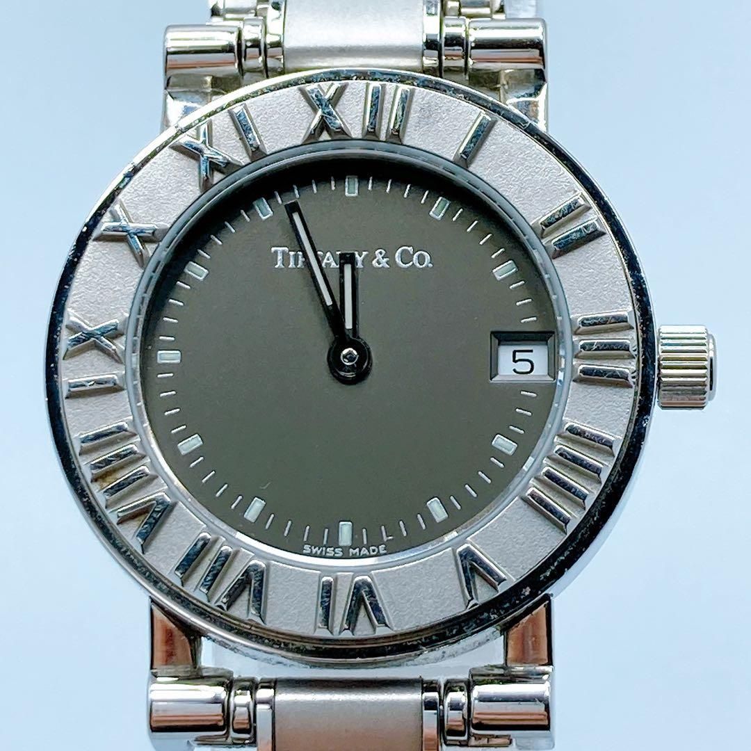 639 ティファニー アトラス ローマン ラウンド デイト 腕時計