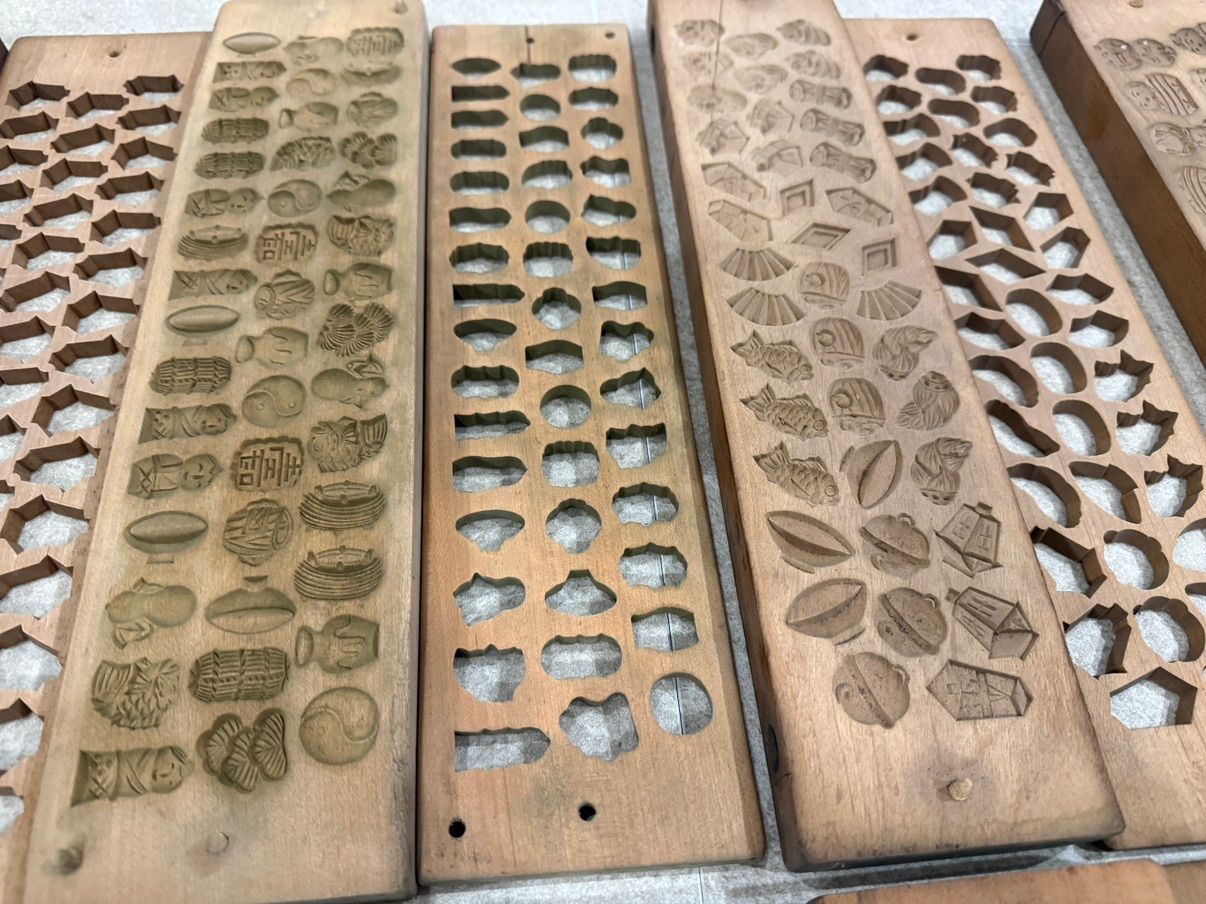 和菓子 木型 28点 まとめ売り 木製 菓子型 伝統工芸 古道具
