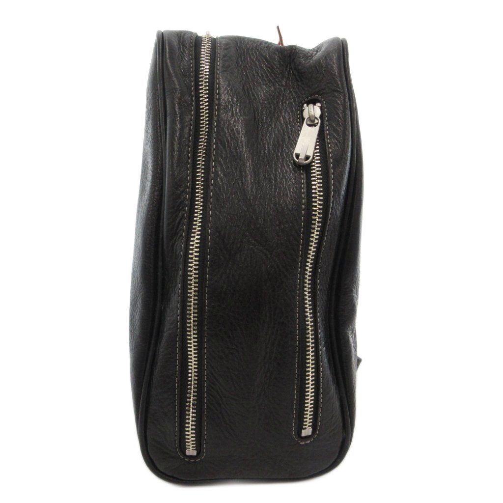 アニアリ aniary タグ付き ボディバッグ クロスボディ レザー 牛革 本革 黒 ブラック AE GY 18