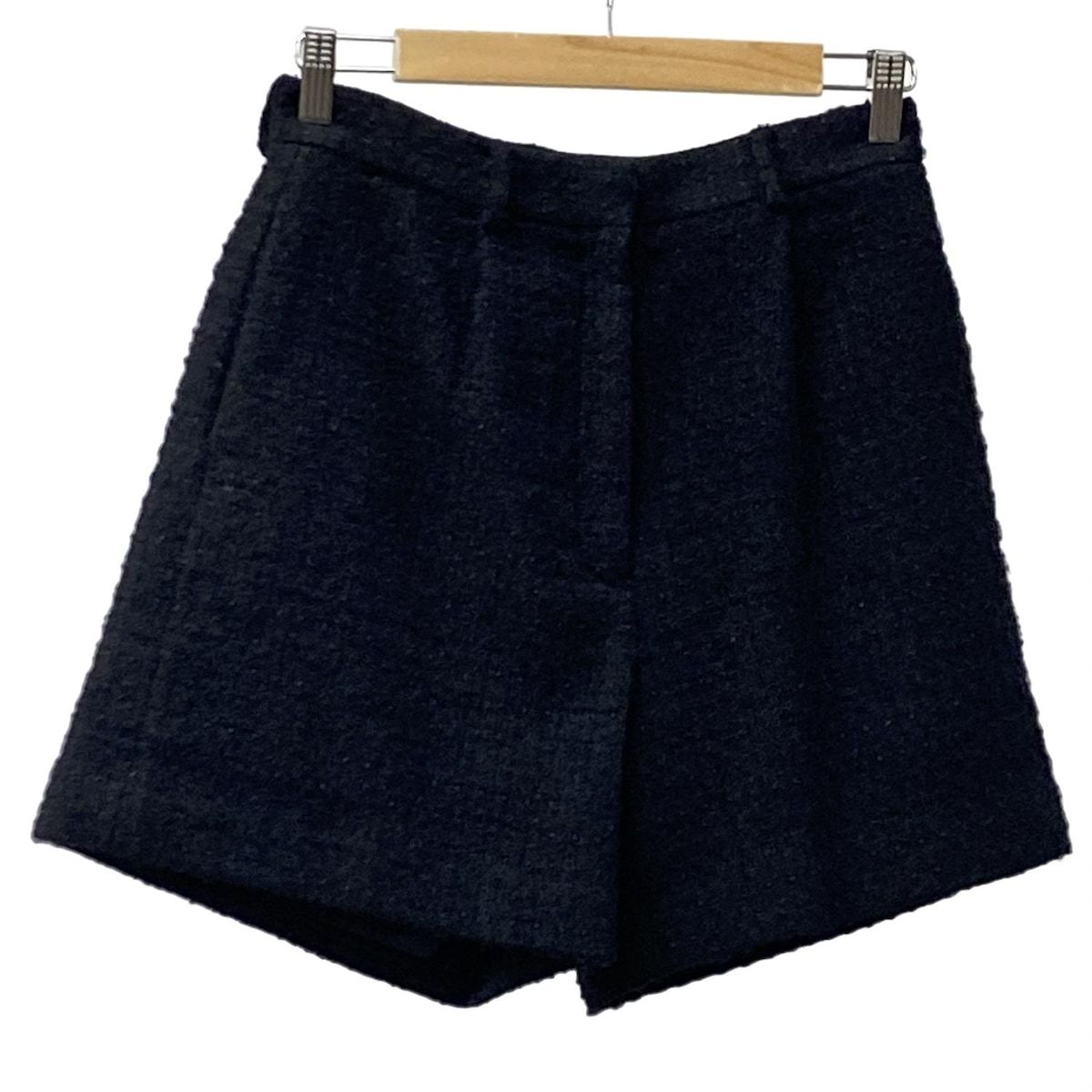 I LIKE エブリデイアイライク ショートパンツ サイズ36 S レディース 黒 ツイード ラメ