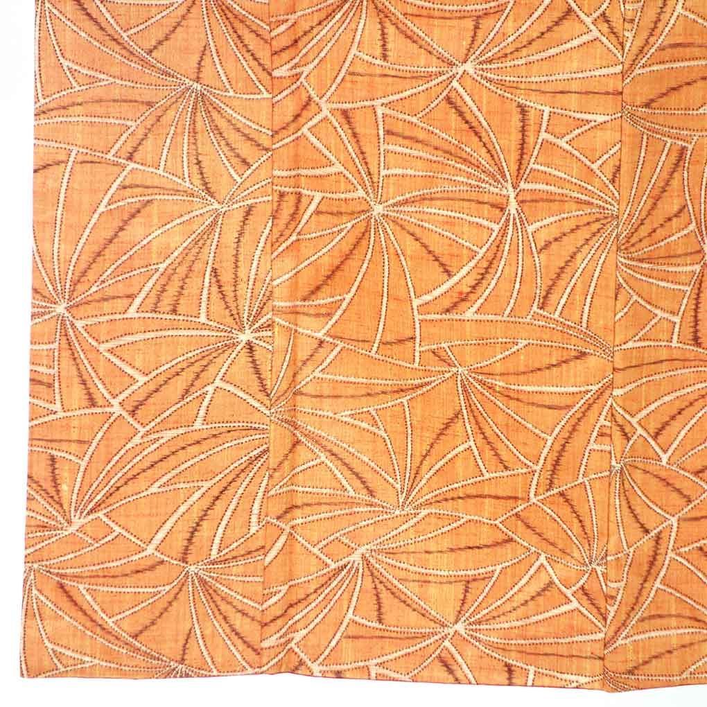 紬 身丈158 cm 裄63 前幅23 後幅29 袖丈45 袖幅32 レディース 袷 連続模様 裄Mサイズ 秋冬春用 正絹 シルク ブラウン ♥品 リメイク リユース リサイクル 呉服のきくや