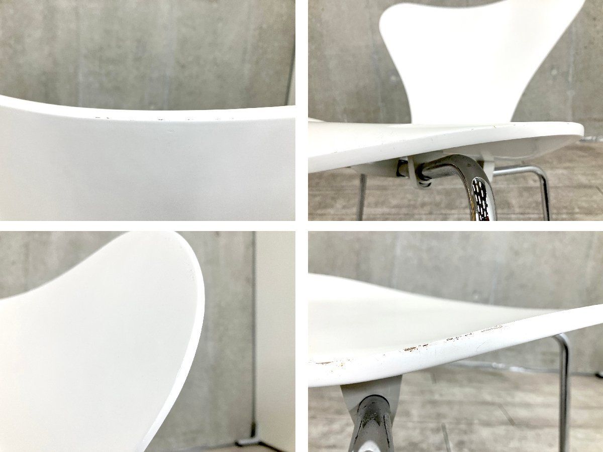 3D）Fritz Hansen/フリッツハンセンセブンチェアラッカーホワイト北欧
