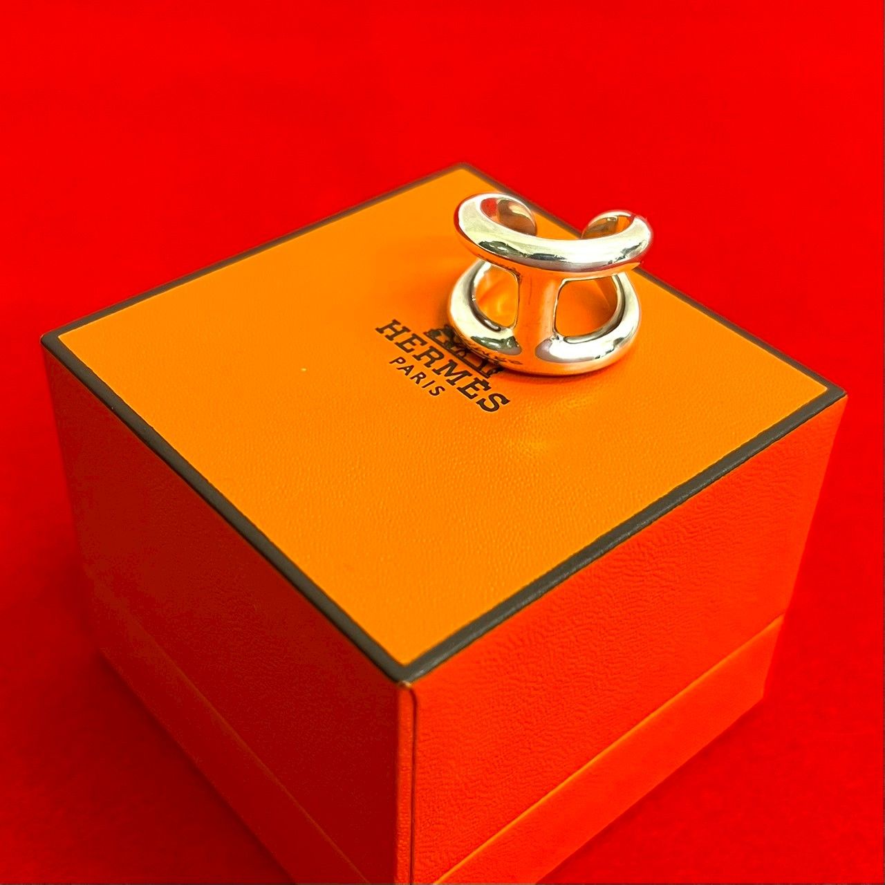 保存 き HERMES エルメス オスモズ シルバー925 リング 指輪 11号 アクセサリー 小物 シルバー 99376