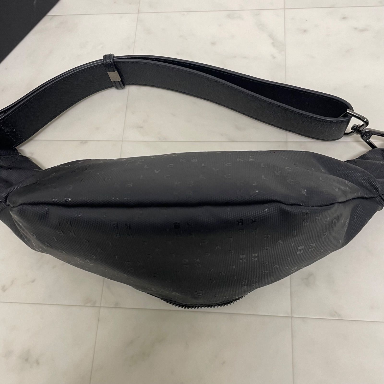 ◎BLVCK PARIS ブラックパリ BLVCK Bum Bag モノグラム柄 ボディバッグ