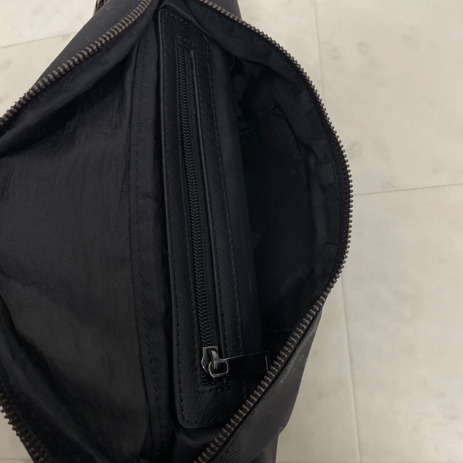 ◎BLVCK PARIS ブラックパリ BLVCK Bum Bag モノグラム柄 ボディバッグ