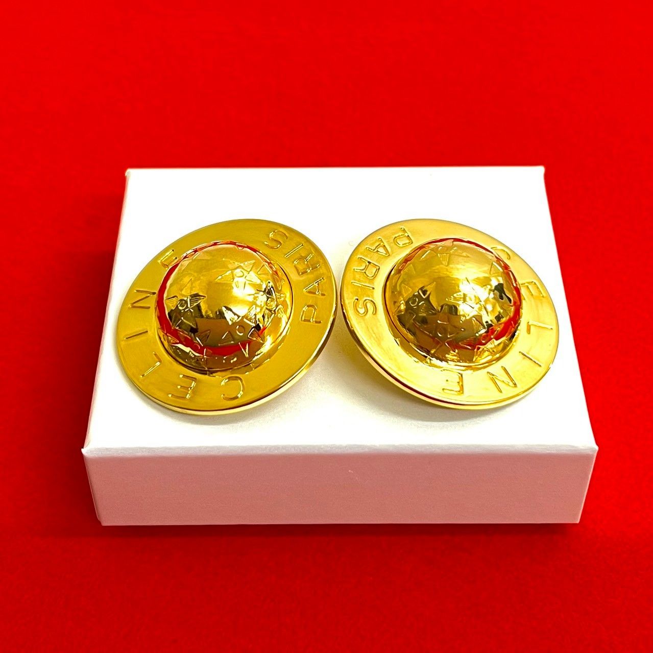 極 美品 希少品 CELINE セリーヌ ロゴ スターボール モチーフ GP