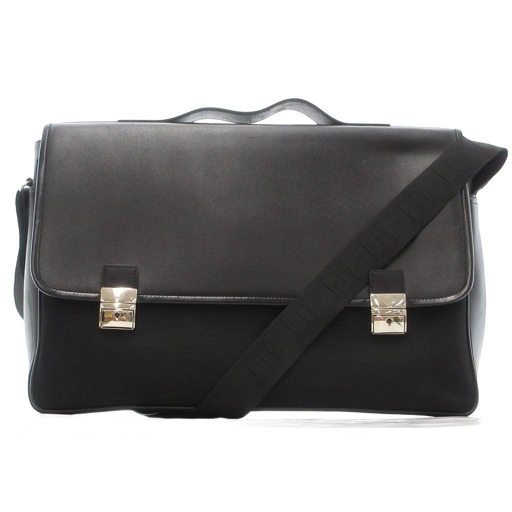 ダンヒル dunhill ビジネスバッグ ブリーフケース ショルダー レザー 切替 黒 ブラック AE GY 13