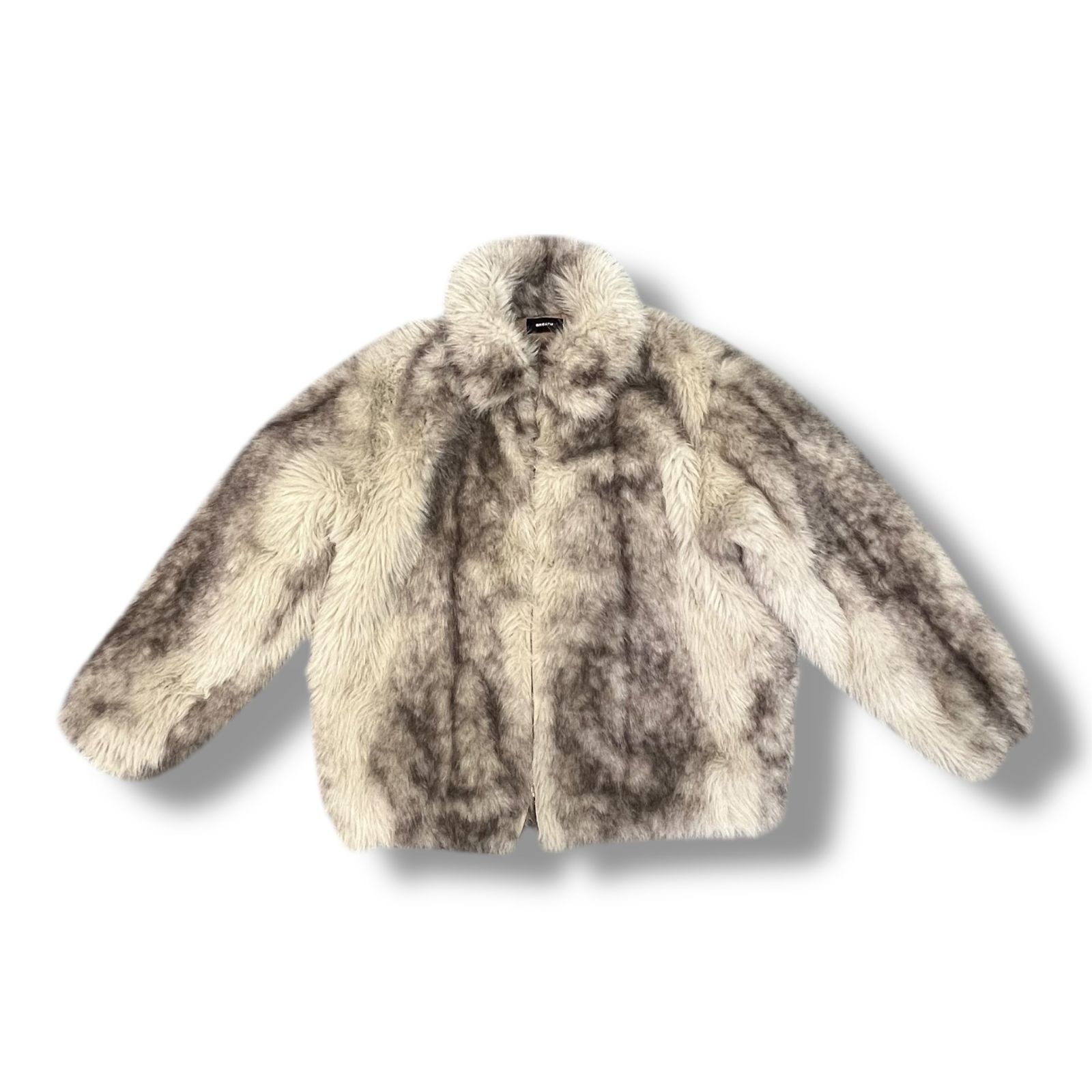 参考上代49 500円 BREATH 24 AW FAUX FUR JACKET フェイクファージャケット ファーコートブレス BR 00013 ベージュ系 M 1082 A 2
