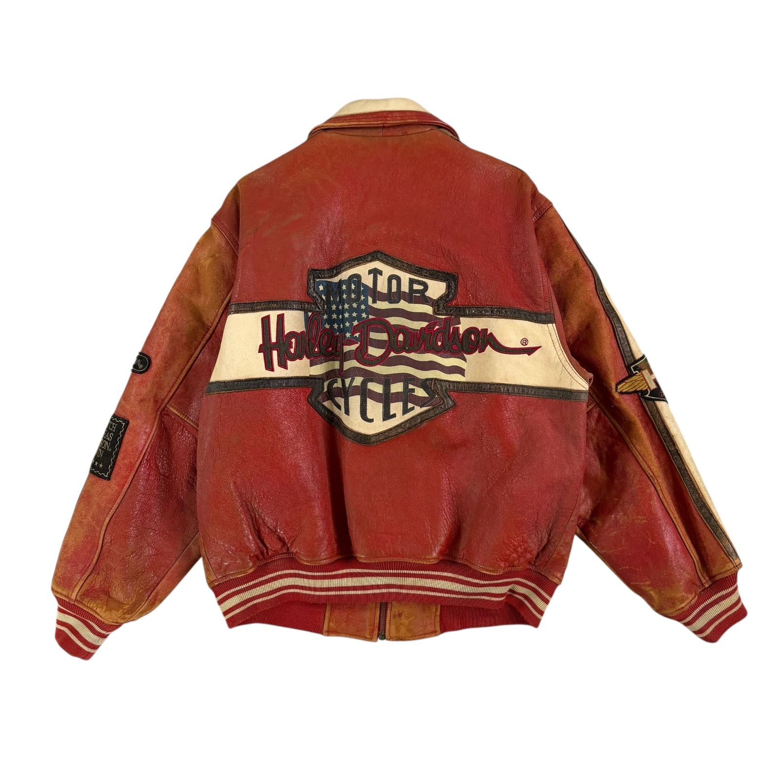 90's HARLEY DAVIDSON ハーレー ボンバージャケット　L harley_zk-98443-10vm