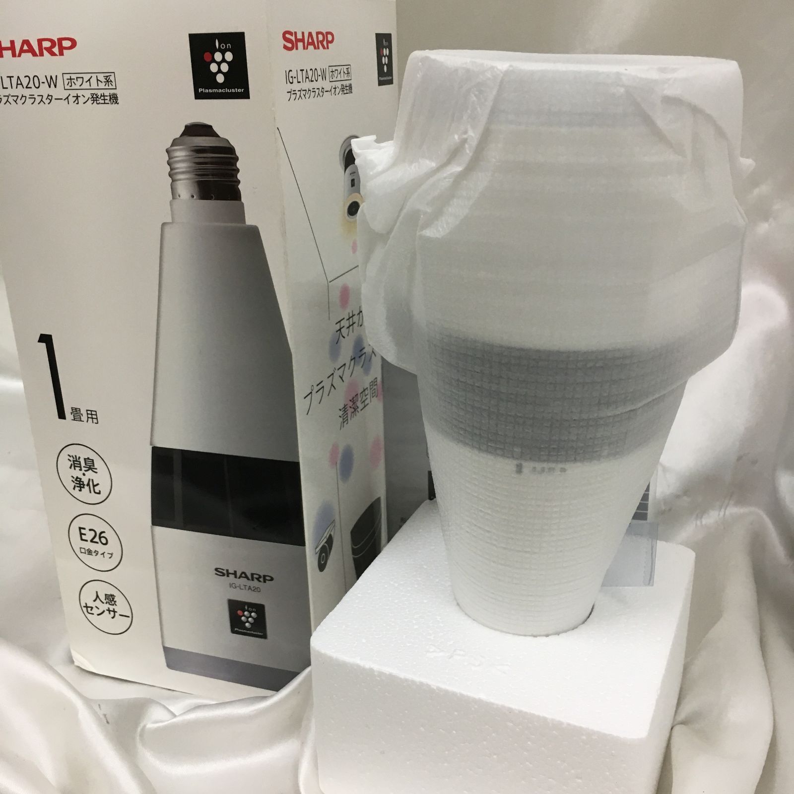 三沢店68-19-0106] プラズマクラスターイオン発生器 SHARP IG-LTA20-W