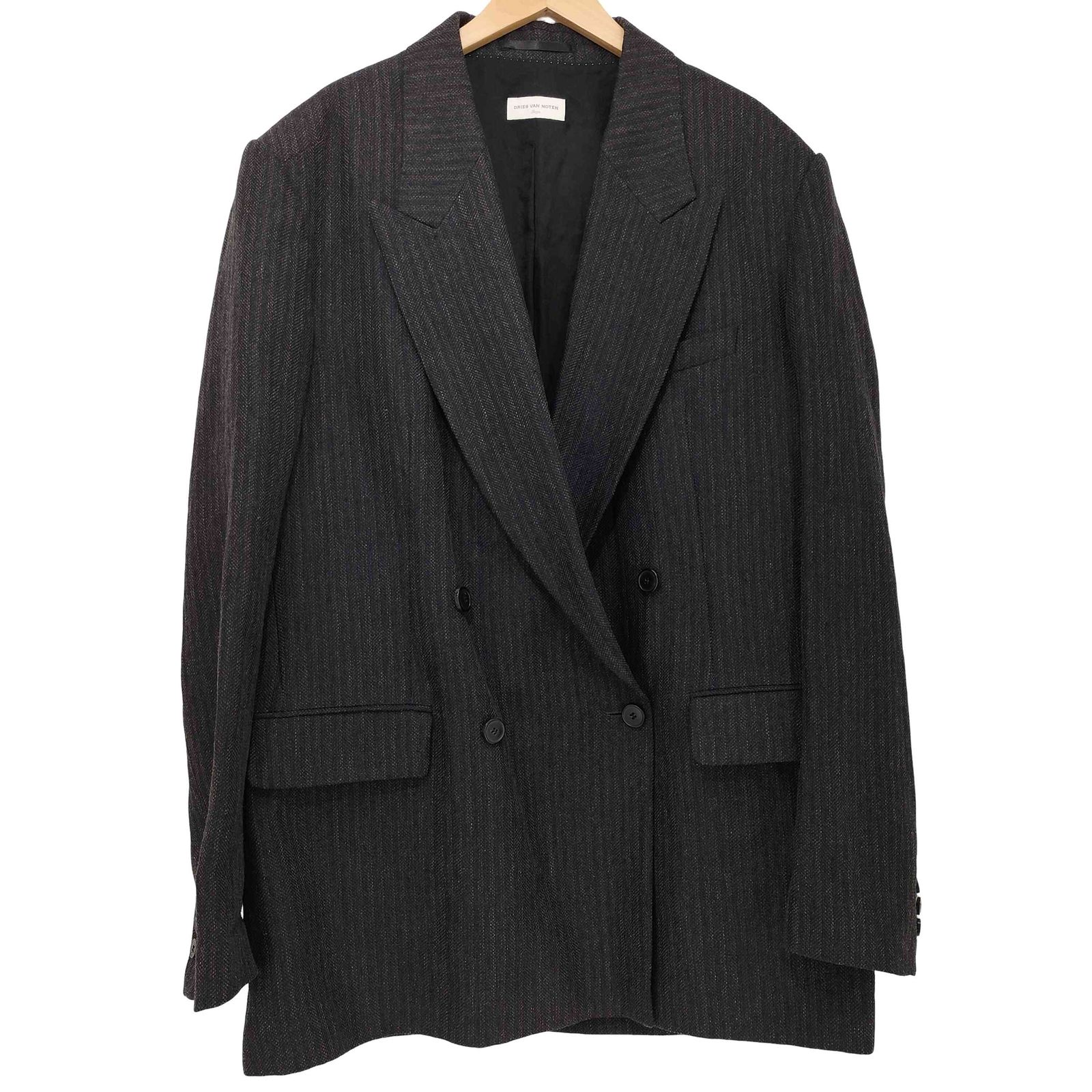 ドリスヴァンノッテン DRIES VAN NOTEN リネン混 ウールダブル