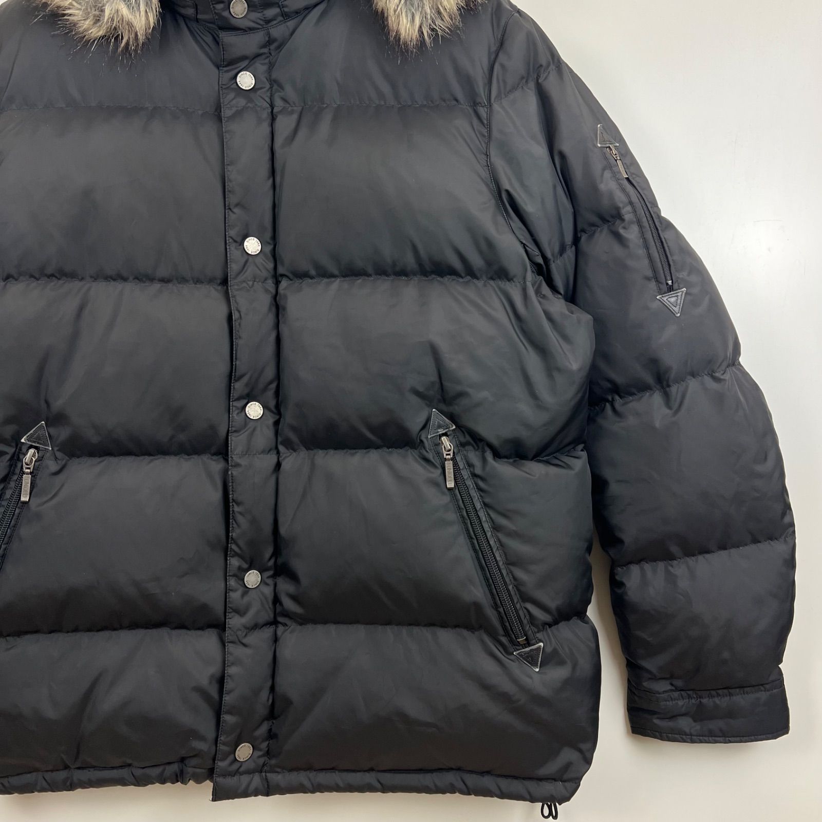 UNIQLO 00s y2k archive Fur hoodie down jacket XL ユニクロ ファー