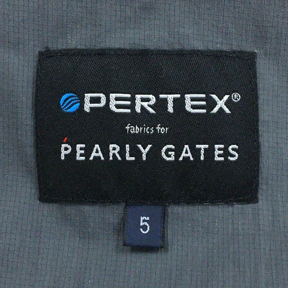 美品】パーリーゲイツ ジップパーカー ネイビー ナイロン 袖ロゴ