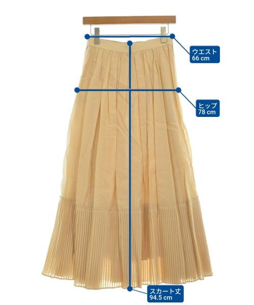 ebure エブール ロング・マキシ丈スカート M ベージュ 【古着】【中古  