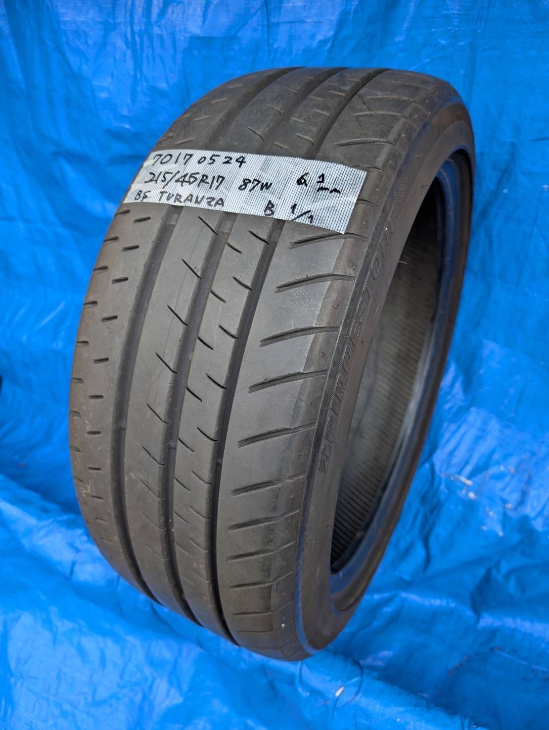 7017) 215/45R17 87W ブリヂストン TURANZA T002 2024年製 1本のみ