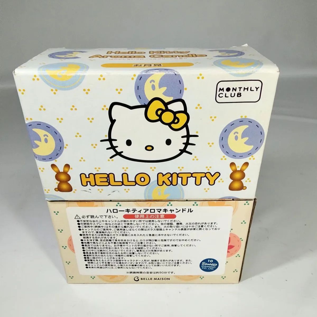 ハローキティアロマキャンドル キャラクター人形(蓋)5個、ガラス容器5