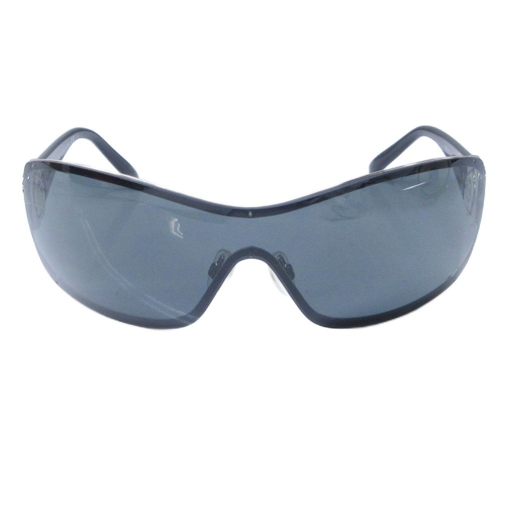 シャネル CHANEL 4164 B サングラス ココマーク カメリア ロゴ ビジュー ラインストーン 装飾 ブラック シルバーカラー AA 0104