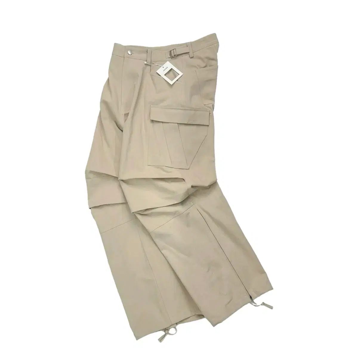 ノンノード サイド ジップ カーゴ パンツ ベージュ