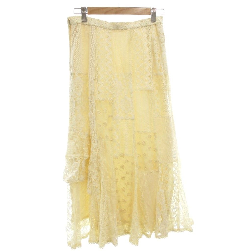 ノンノンドール non non dorl ムッシュ榊 ロングスカート 42 白