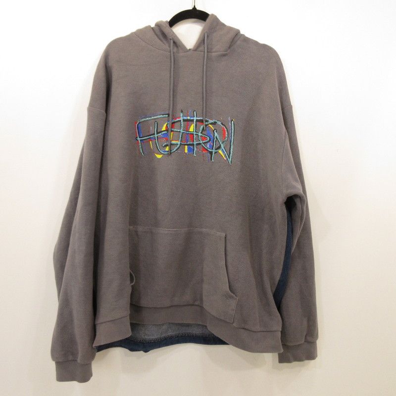 姫路東店】 中古 VAUNDY パーカー Logo Hoodie FUSION グレー サイズ
