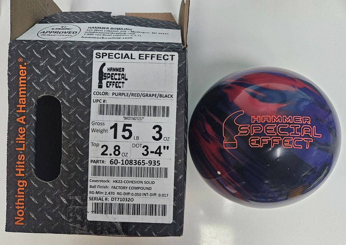 ボール HAMMER ハンマー スペシャル エフェクト 15 パウンド