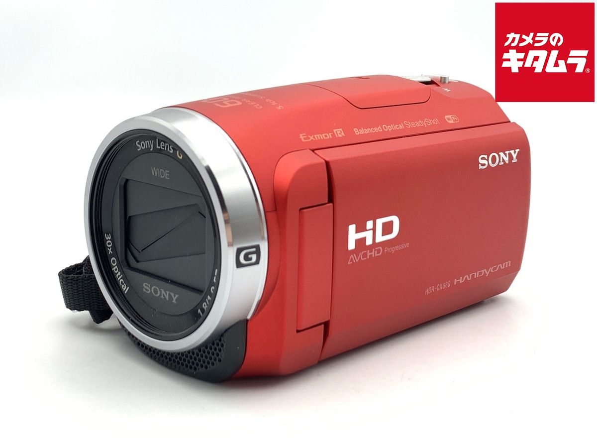 ソニー デジタルHDビデオカメラレコーダー HDR CX 680 R レッド