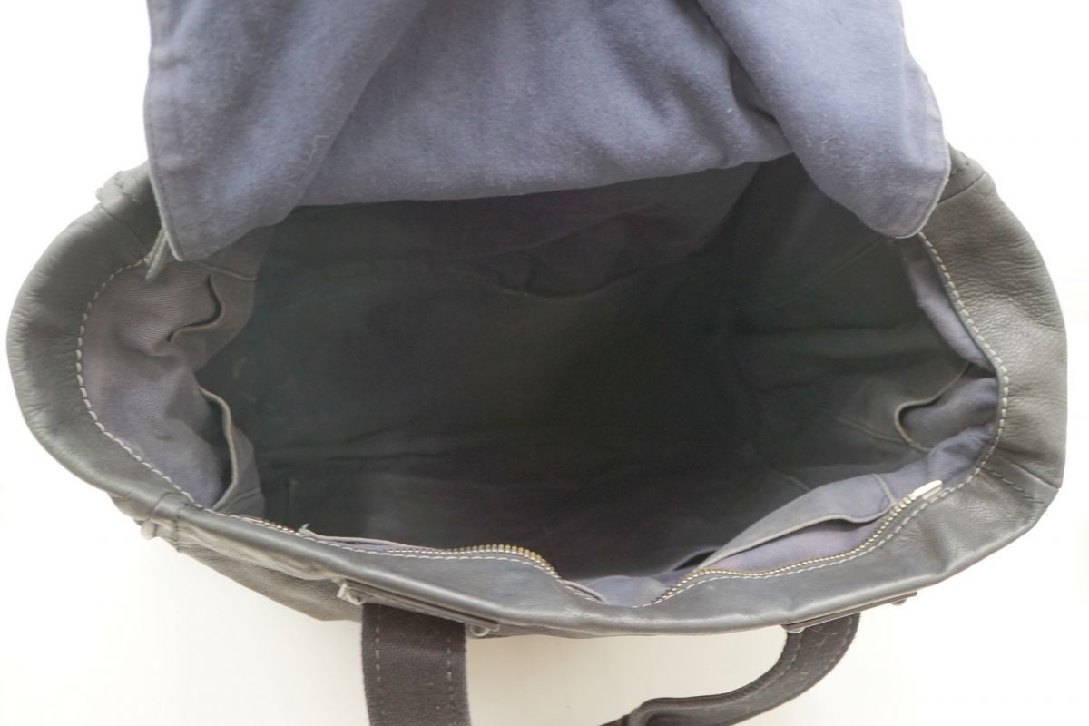 ロエベ 2 way ショルダー ハンドバッグ トート アナグラムロゴ Unisex メンズ レザー 黒 ブラック LOEWE 4956 h トートバッグ バッグ レディース